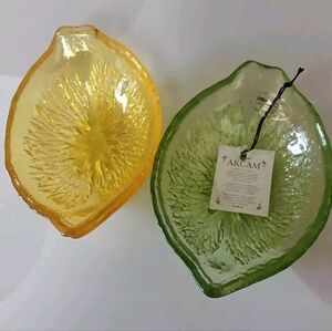 🍋Lemon and Lime Akcam Hand Made Glass Art